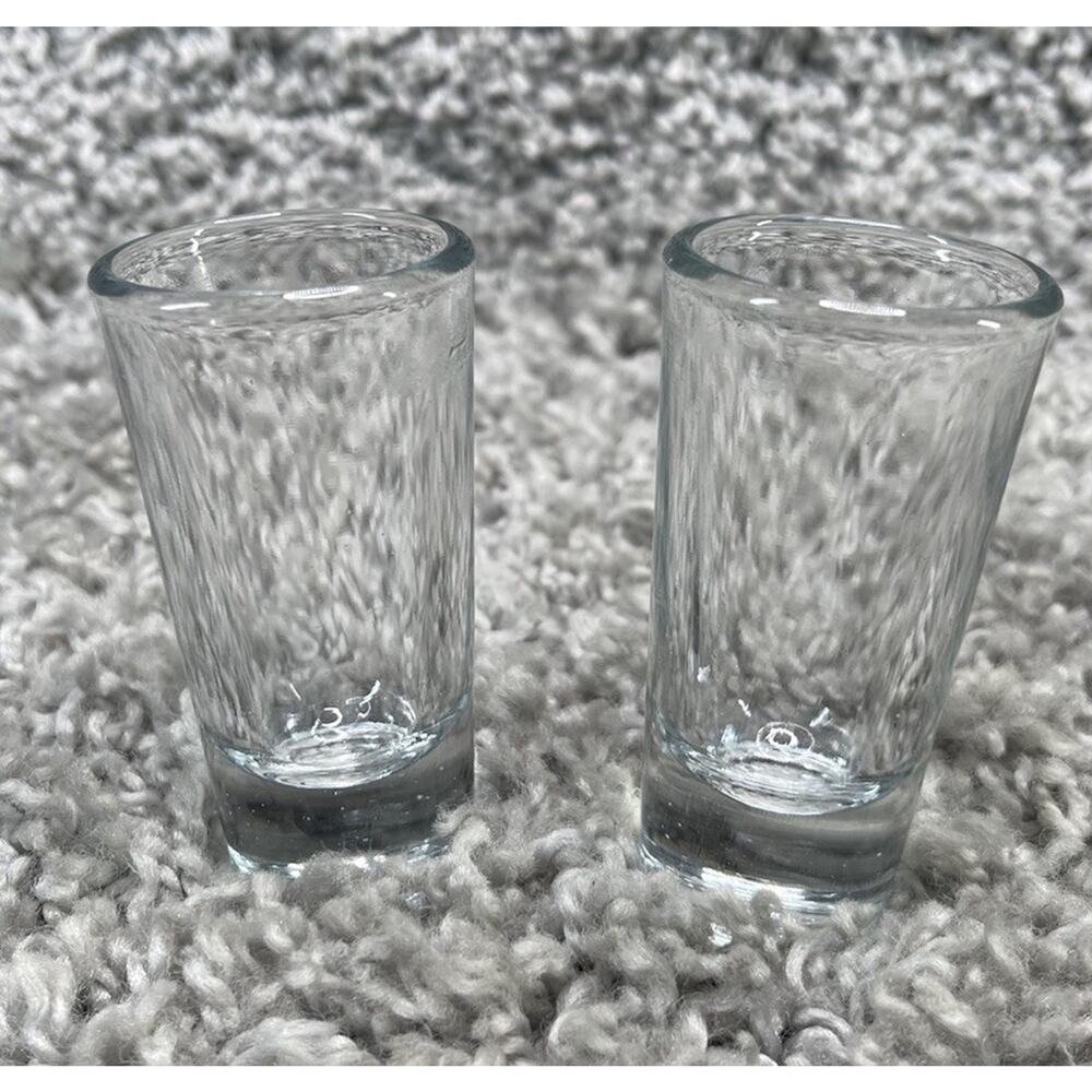 Clear Shot Glasses Home Kitchen Size 3 In X 1 In Set of 2 Bundle